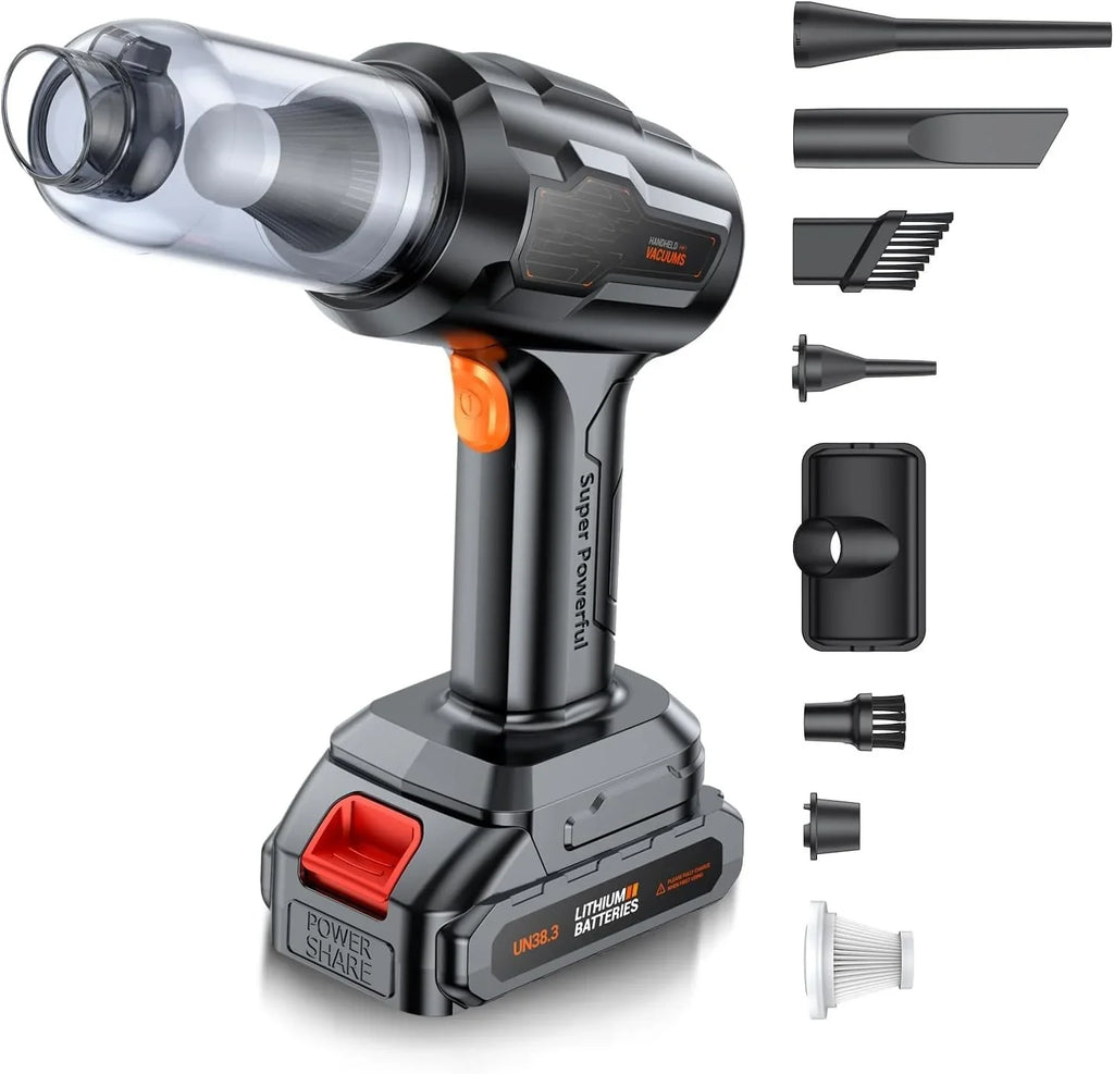 Portable Mini Vacuum Cleaner – Cordless Rechargeable Handheld Car & Home Vacuum